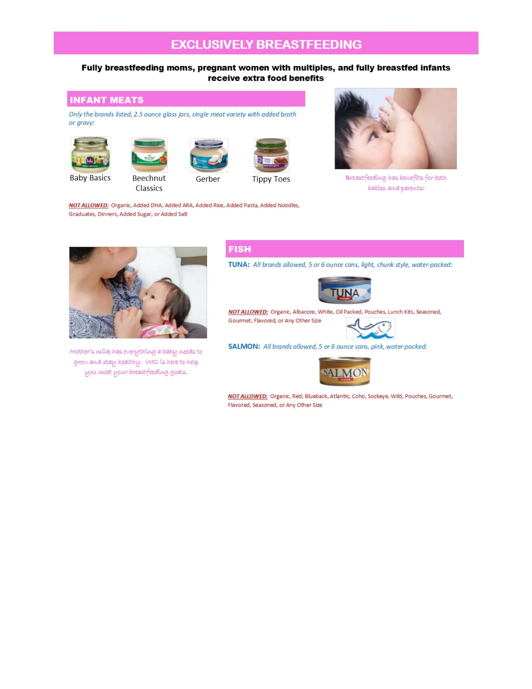 wic approved jar foods wic approved jar foods